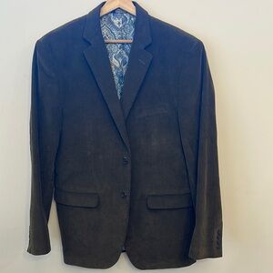 Alan Flusser Brown Corduroy Sport Blazer Jacket Men’s